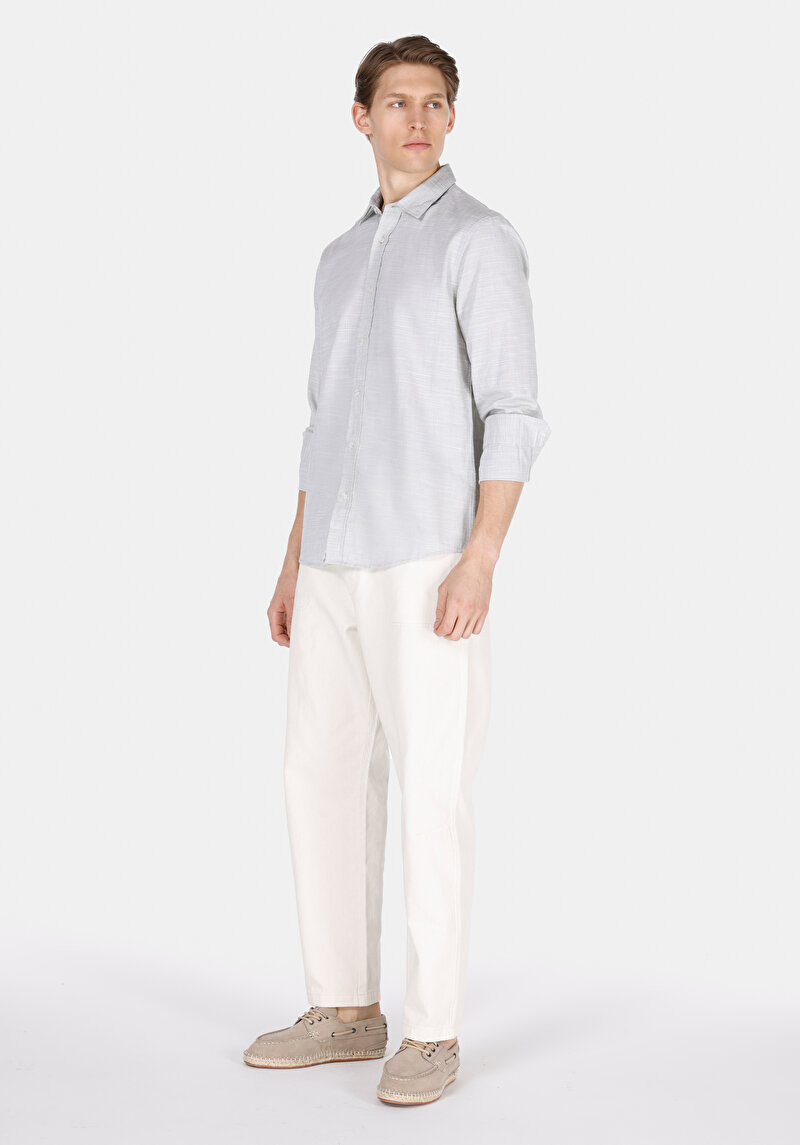 Imagine a Cămașă Regular Fit Cămașă Drept Bărbați Verde Cămașă Cu Manșon Lung