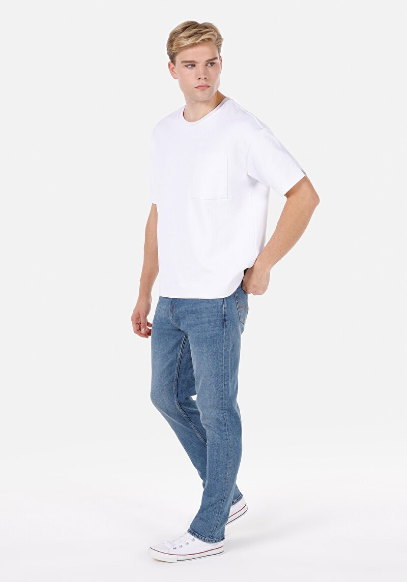 Imagine a Pantaloni De Barbati Albastru Regular Fit 067 Jack Cl1072241