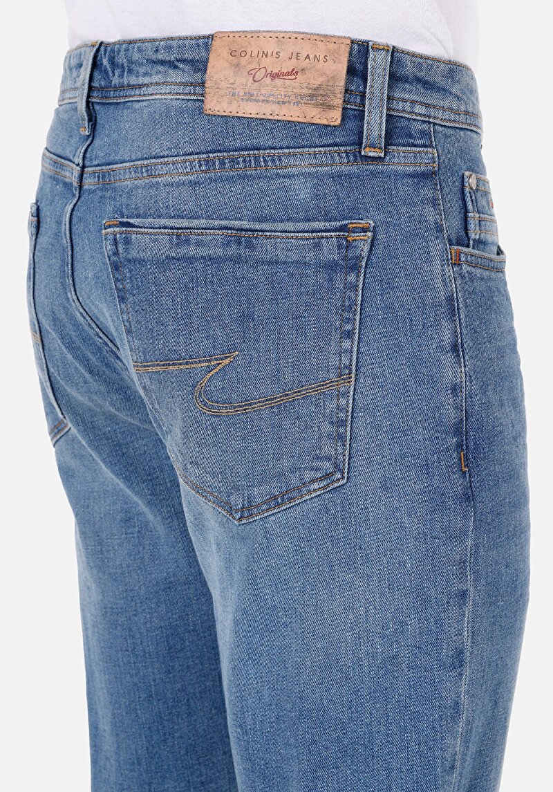 Afișați detalii pentru Pantaloni De Barbati Albastru Regular Fit 067 Jack Cl1072241