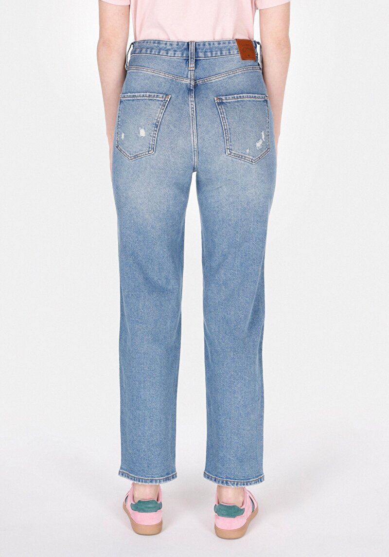 Afișați detalii pentru Pantaloni De Dama Albastru Straight Fit 884 Lauren Cl1072260