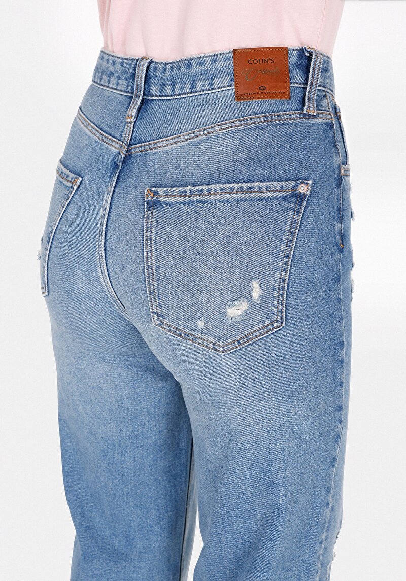 Afișați detalii pentru Pantaloni De Dama Albastru Straight Fit 884 Lauren Cl1072260