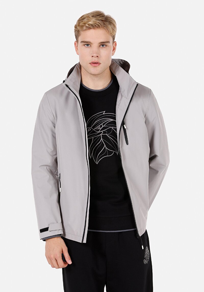 Imagine a Jacheta De Ploaıe De Barbati Alb Regular Fit  Cl1073588