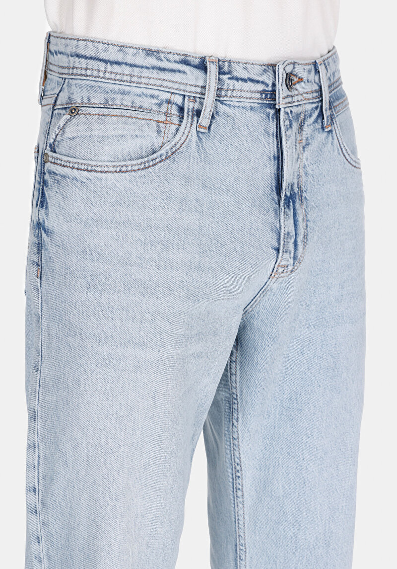 Afișați detalii pentru Blugi Indigo Slim Straight Pentru Bărbați