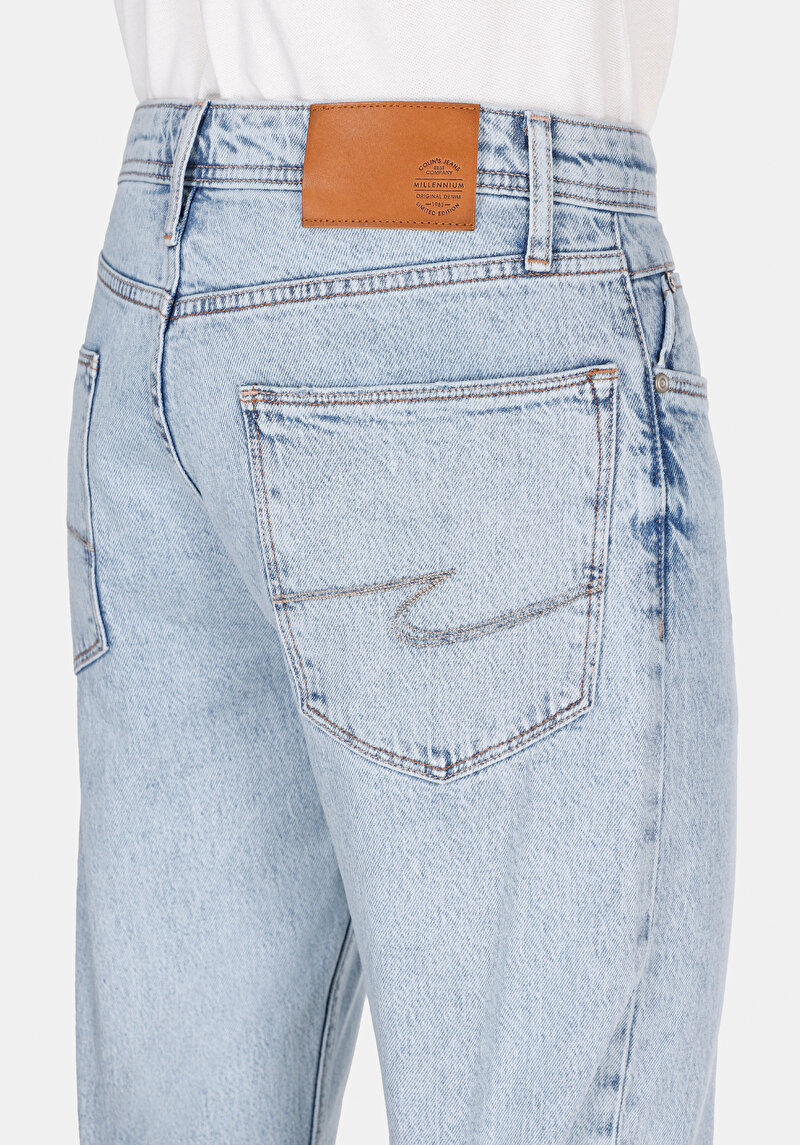 Afișați detalii pentru Blugi Indigo Slim Straight Pentru Bărbați