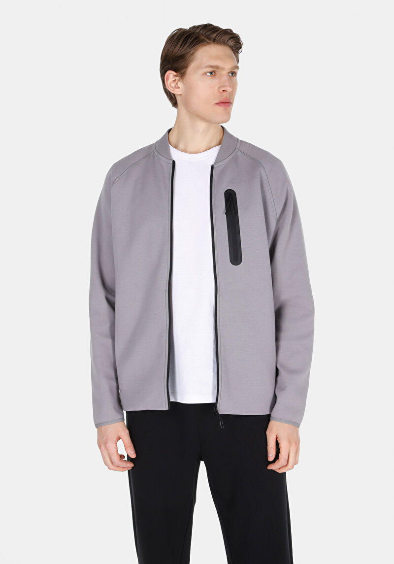 Imagine a Jachetă Gri Pentru Bărbați Comfort Fit