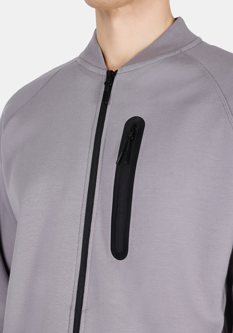 Imagine a Jachetă Gri Pentru Bărbați Comfort Fit