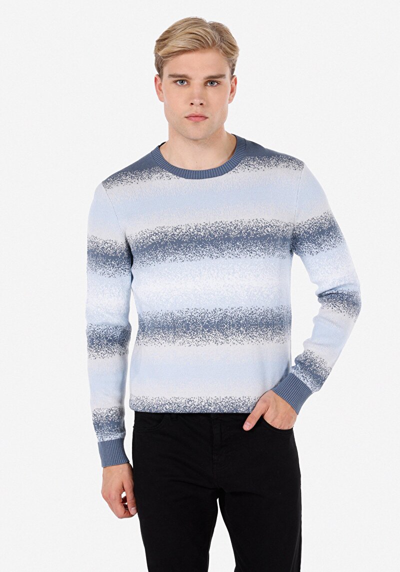 Imagine a Pulover De Barbati Albastru Regular Fit  Cl1072416