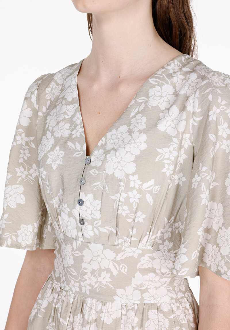 Imagine a Rochie Verde Pentru Femei Slim Fit