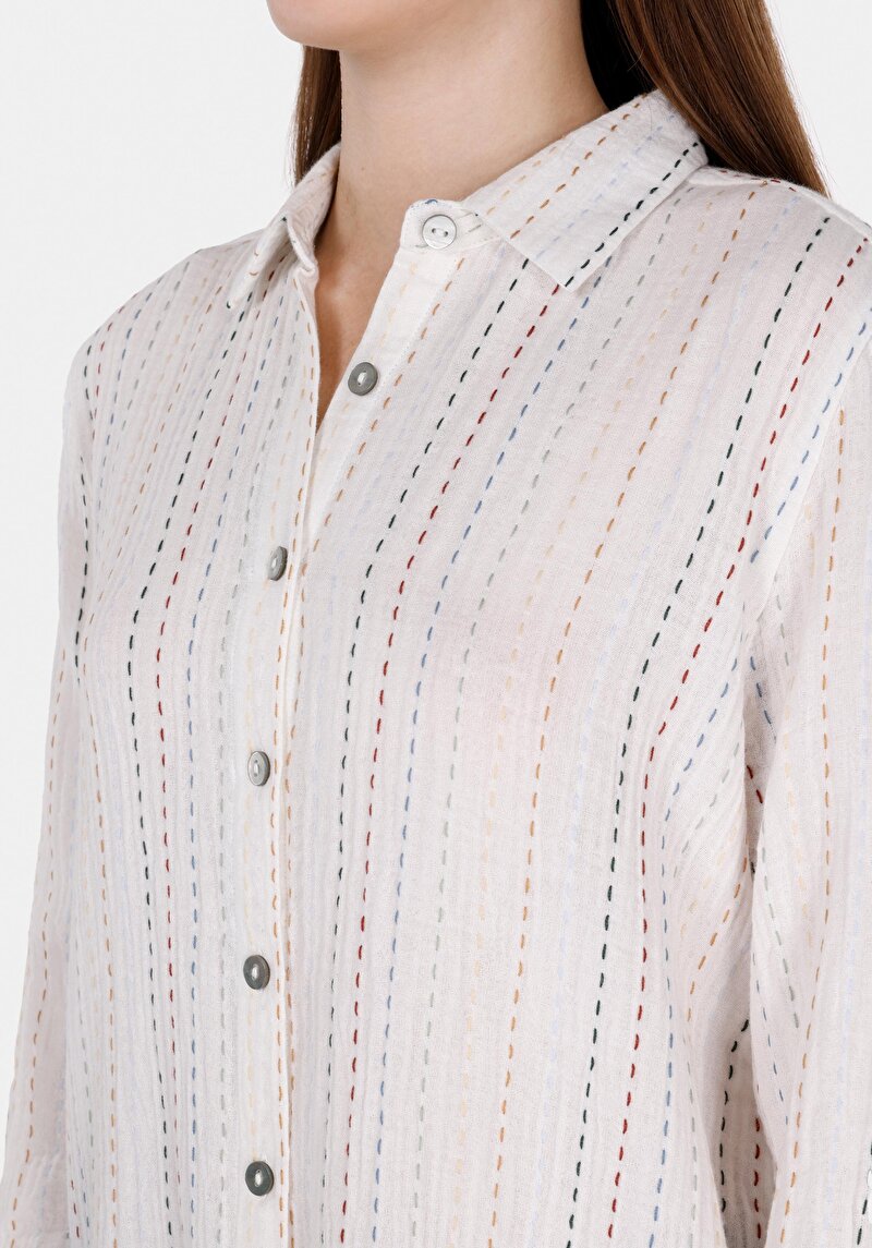 Afișați detalii pentru Camasa Cu Maneca Lunga De Dama Alb Regular Fit  Cl1072491