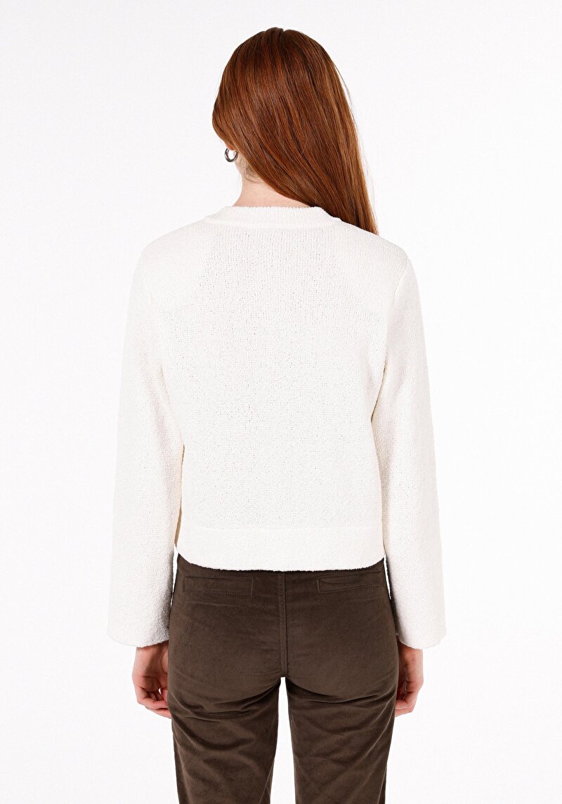 Afișați detalii pentru Cardigan De Dama Ecru Regular Fit  Cl1072506