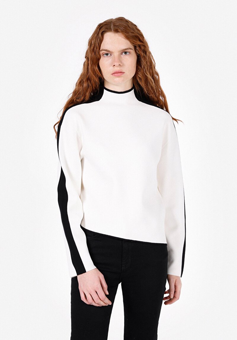 Imagine a Pulover De Dama Alb Regular Fit  Cl1072525