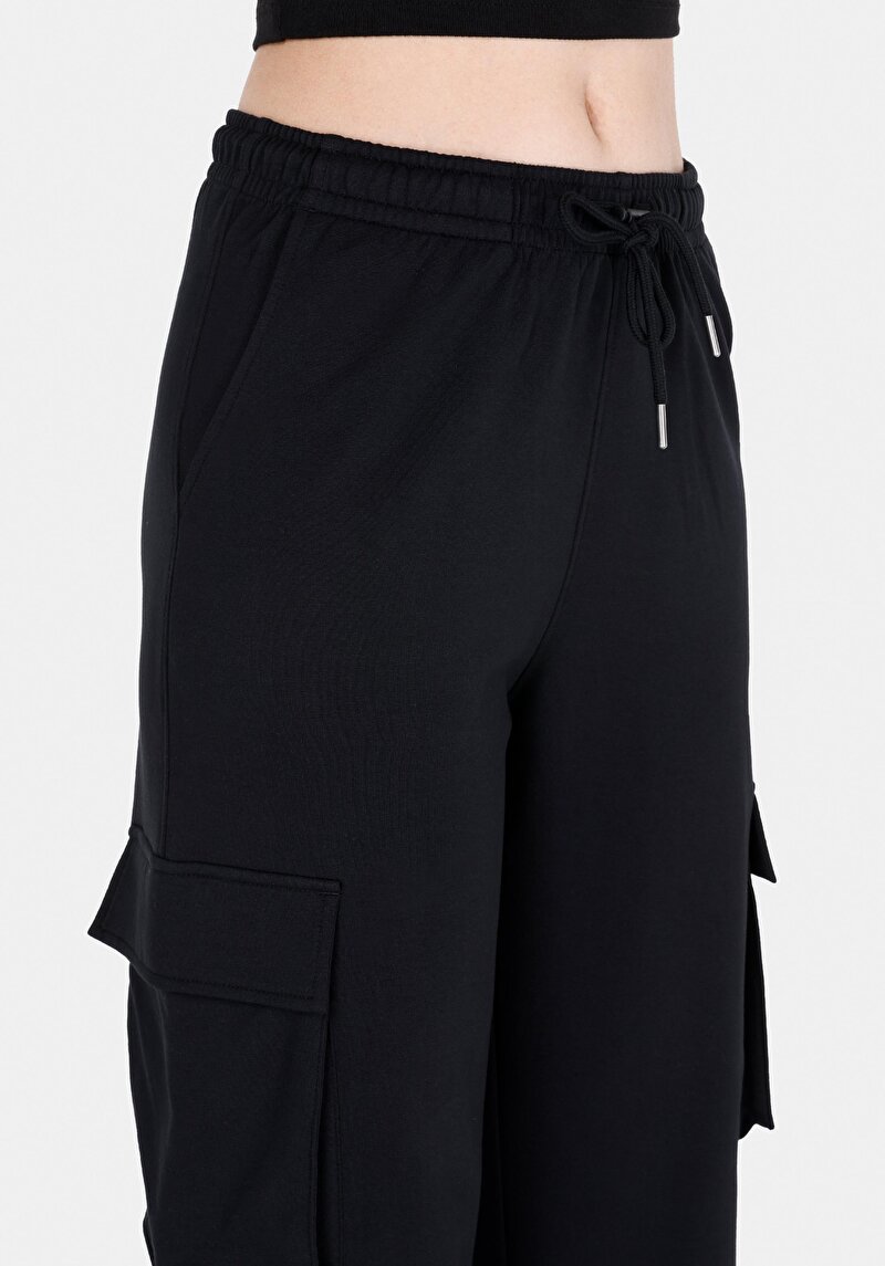 Afișați detalii pentru Pantaloni De Trening De Dama Negru Regular Fit  Cl1072561