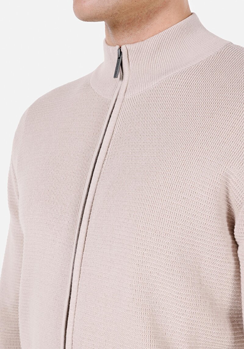 Afișați detalii pentru Cardigan De Barbati Ecru Regular Fit  Cl1072647