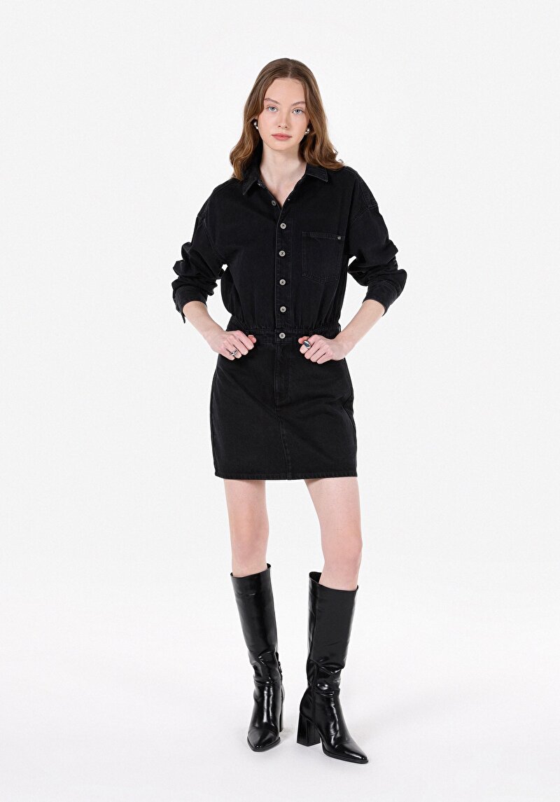 Imagine a Rochie De Dama Negru Slim Fit Cl1072657