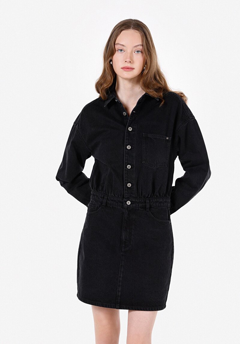 Afișați detalii pentru Rochie De Dama Negru Slim Fit  Cl1072657