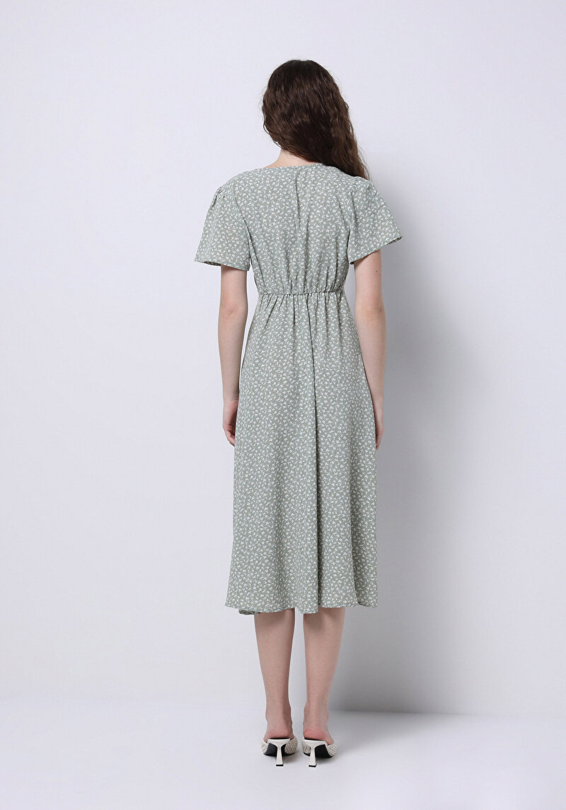 Imagine a Rochie Verde Pentru Femei Regular Fit