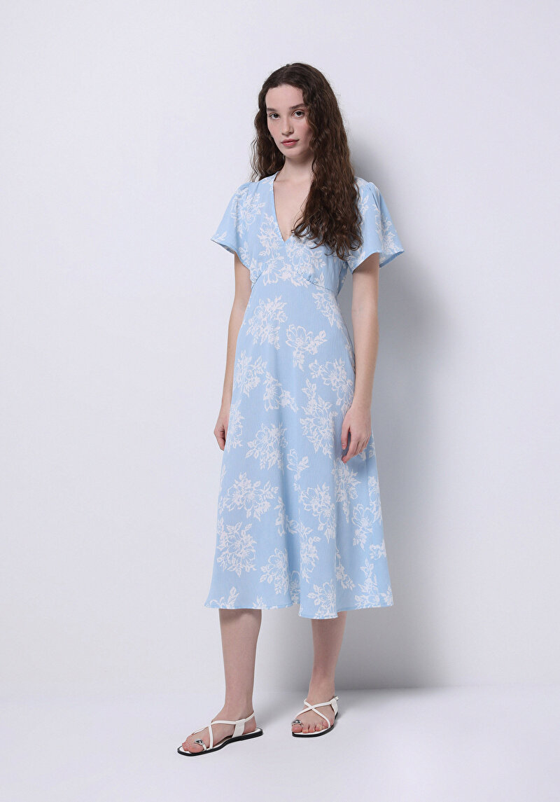 Imagine a Rochie Albastră Pentru Femei Regular Fit