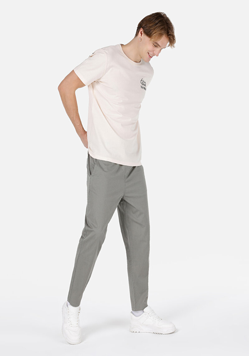 Imagine a Pantaloni De Barbati Verde Comfort Fit Cl1069366