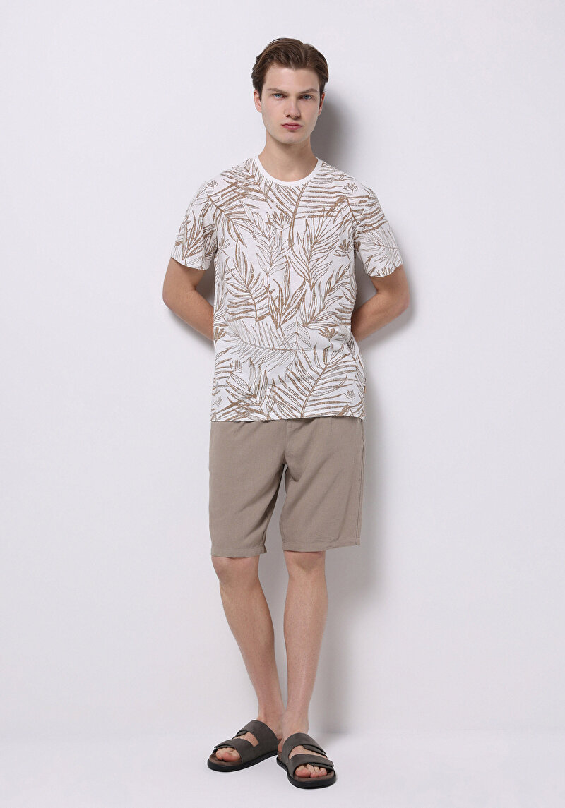 Imagine a Tricou Cu Maneca Scurta De Barbati Alb Regular Fit  Cl1067739