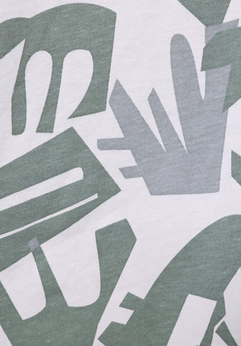 Imagine a Regular Fit Round Neck Printed Tricou Cu Mânecă Scurtă Verde Pentru Bărbați