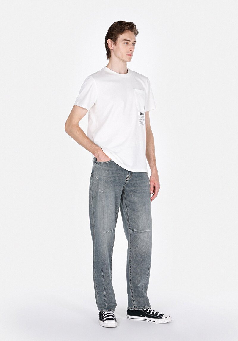 Imagine a Pantaloni De Barbati Verde Baggy Fit Cl1074870