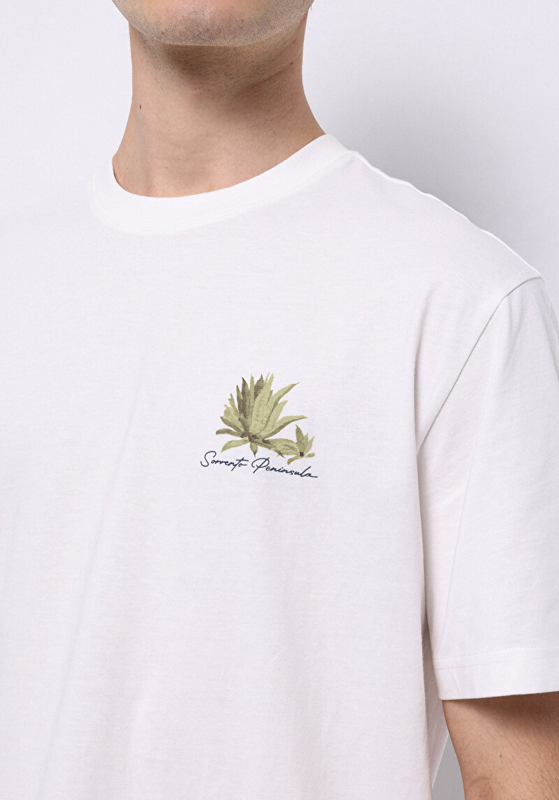 Imagine a Tricou Cu Maneca Scurta De Barbati Alb Comfort Fit Cl1074156