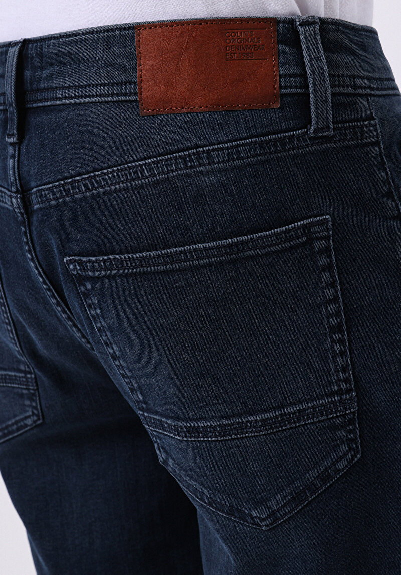 Afișați detalii pentru Pantaloni Scurți Din Jean Din Denim Pentru Bărbați Cu Talie Joasă