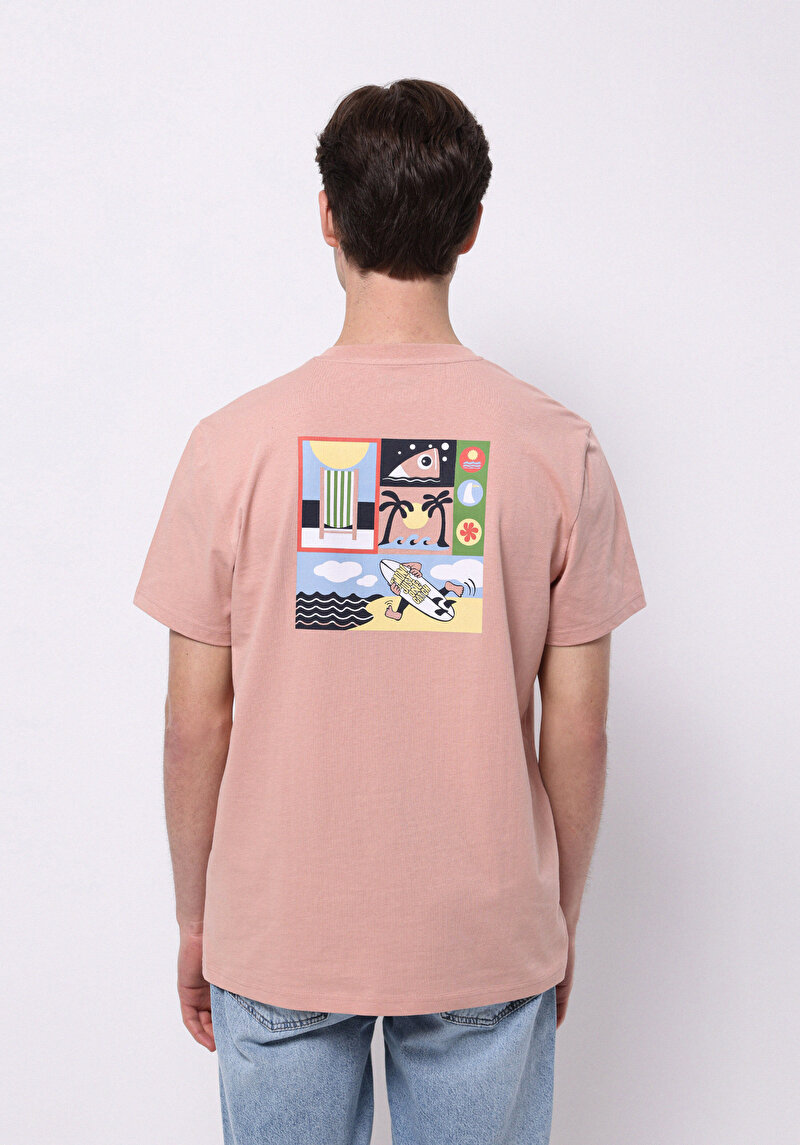 Imagine a Tricou Cu Maneca Scurta De Barbati Somon Regular Fit Cl1074701