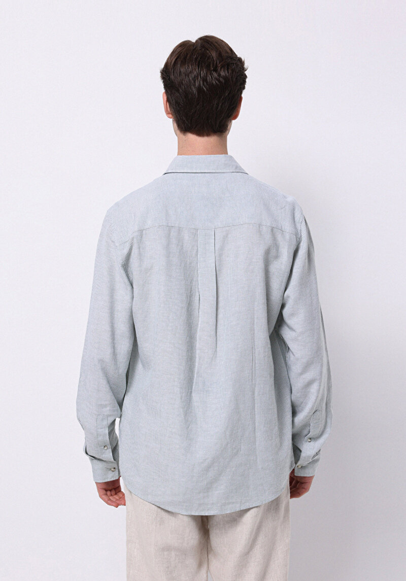 Afișați detalii pentru Camasa Cu Maneca Lunga De Barbati Verde Regular Fit  Cl1075181