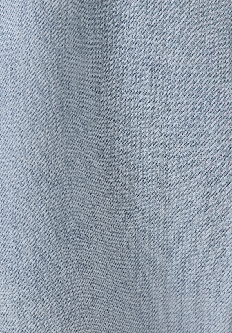 Afișați detalii pentru Pantaloni De Dama Albastru Barrel Fit  Bumbac Cl1074898