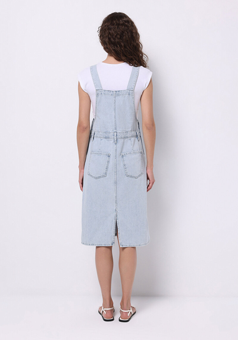 Imagine a Rochie Fără Mâneci Albastră Pentru Femei Regular Fit