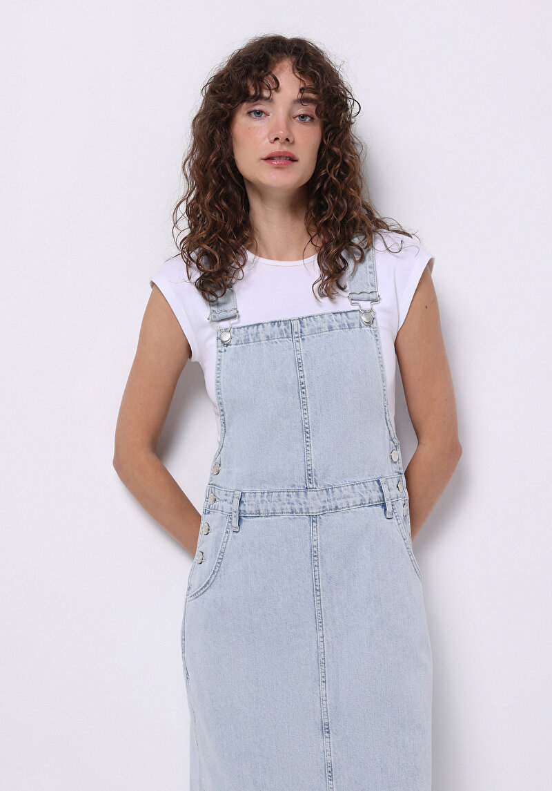 Imagine a Rochie Fără Mâneci Albastră Pentru Femei Regular Fit