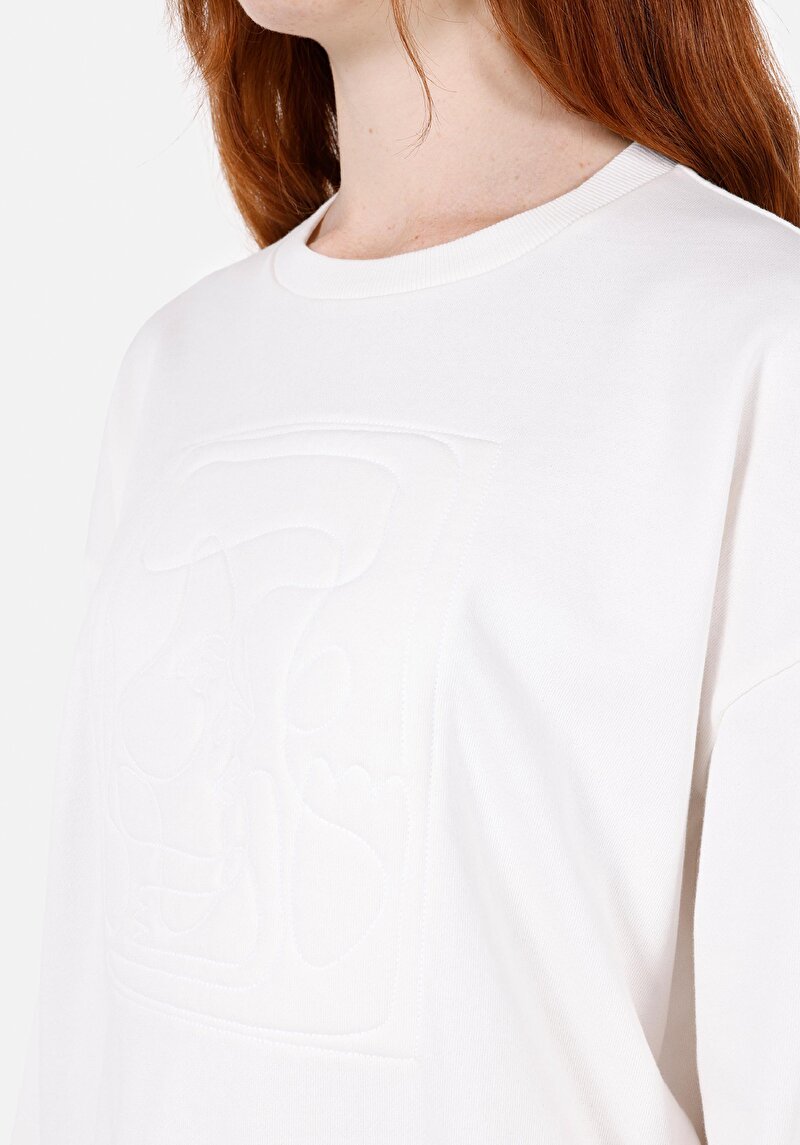 Imagine a Hanorac / Bluza De Dama Alb Regular Fit Cl1072239