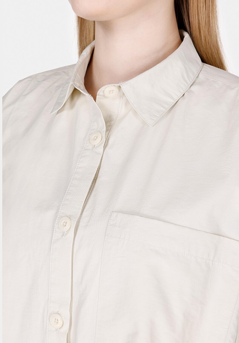 Afișați detalii pentru Camasa Cu Maneca Lunga De Dama Bej Regular Fit  Cl1073119