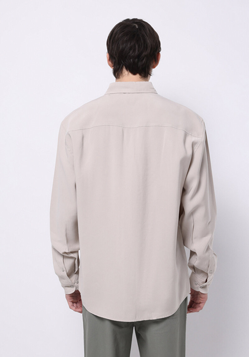 Afișați detalii pentru Camasa Cu Maneca Lunga De Barbati Bej Comfort Fit  Cl1074507