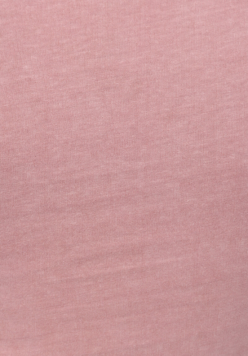 Imagine a Slim Fit Round Neck Imprimat Tricou Cu Mânecă Scurtă Roz Pentru Femei