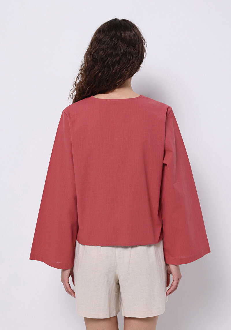 Imagine a Cămașă Roz Pentru Femei Regular Fit