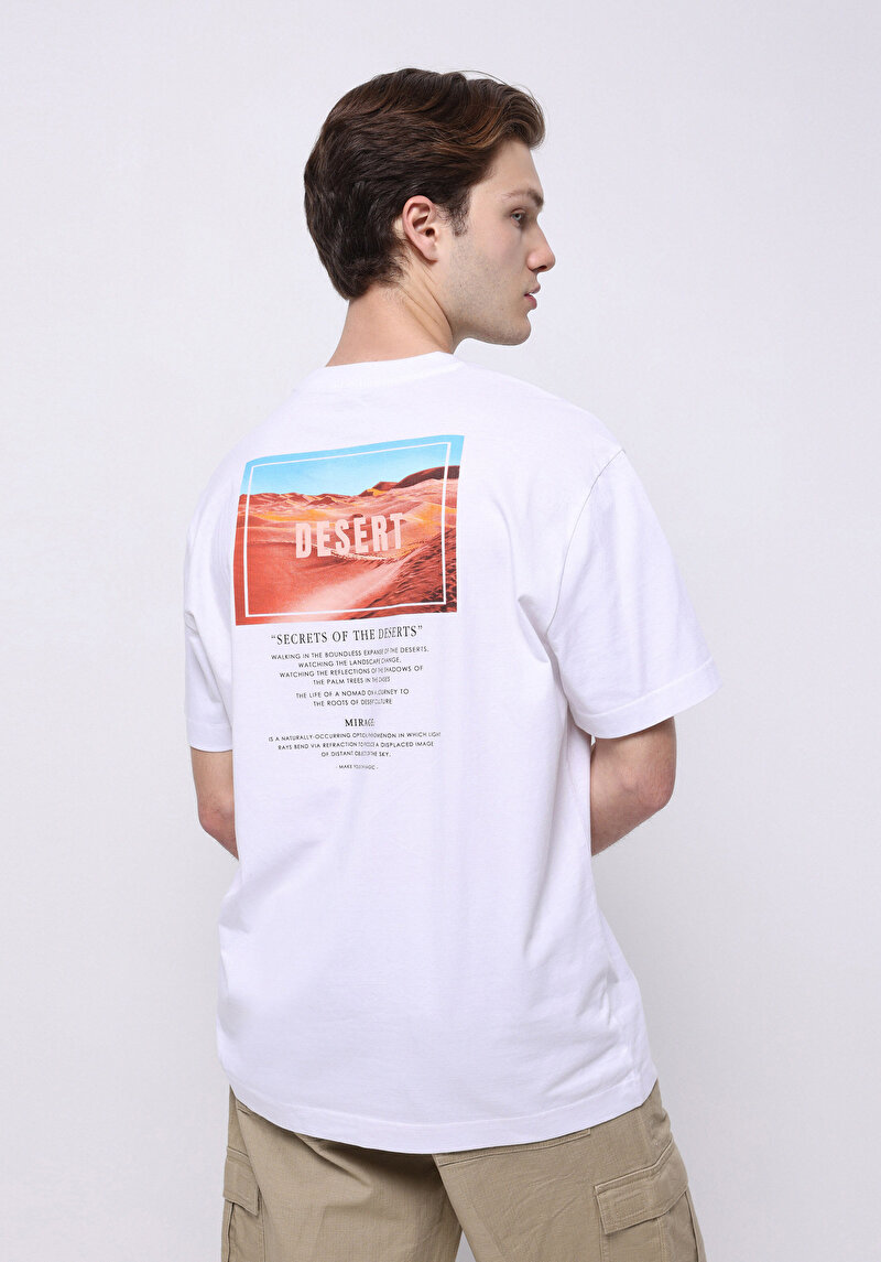 Imagine a Tricou Cu Maneca Scurta De Barbati Alb Comfort Fit Cl1074134