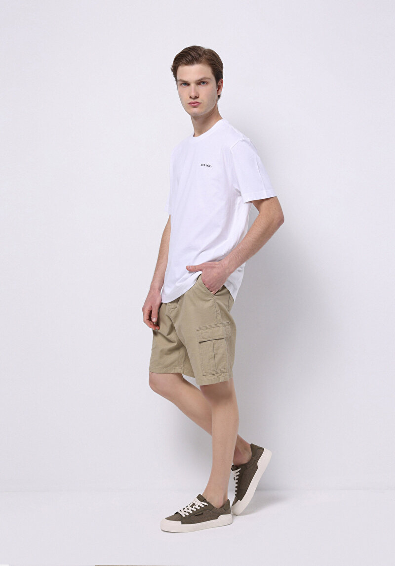 Imagine a Tricou Cu Maneca Scurta De Barbati Alb Comfort Fit  Cl1074134