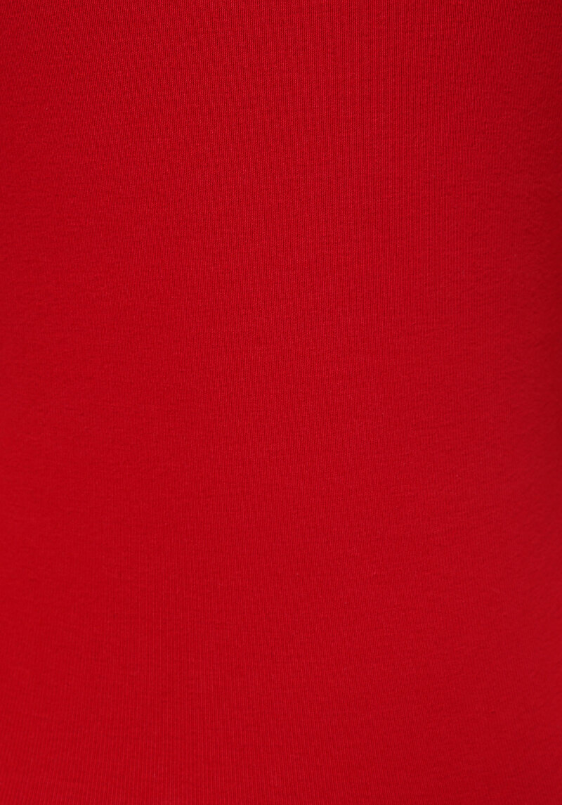 Afișați detalii pentru Slim Fit Boat Collar Drept Tricou Roșu Fără Manșon Pentru Femei