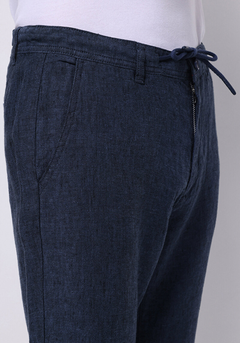 Afișați detalii pentru Pantaloni De Barbati Albastru Marin Regular Fit  Cl1074563