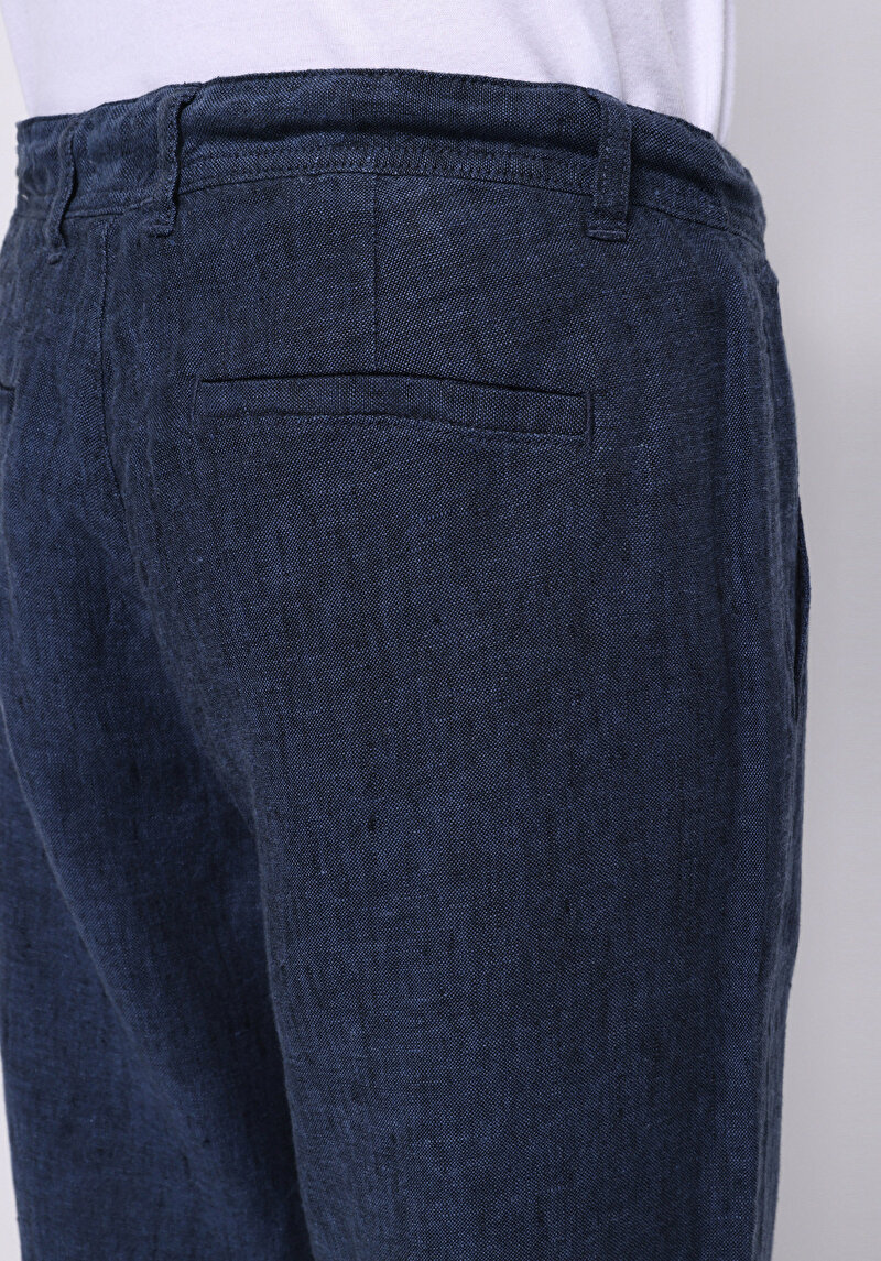 Afișați detalii pentru Pantaloni De Barbati Albastru Marin Regular Fit  Cl1074563