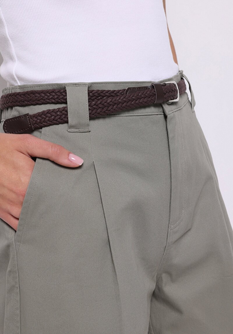 Imagine a Short / Pantaloni Scurti De Dama Kaki Slim Fit  Cl1074658