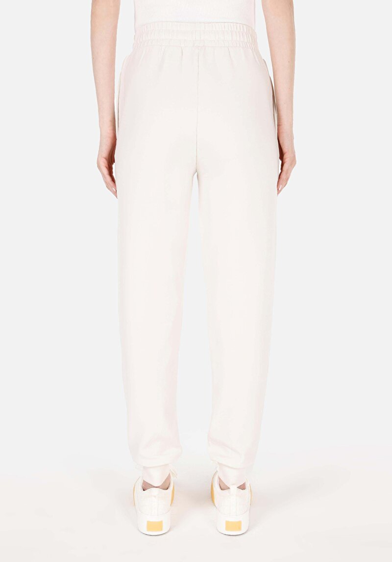 Imagine a Regular Fit Mid Waist Pantaloni De Trening Pentru Femei Ecru