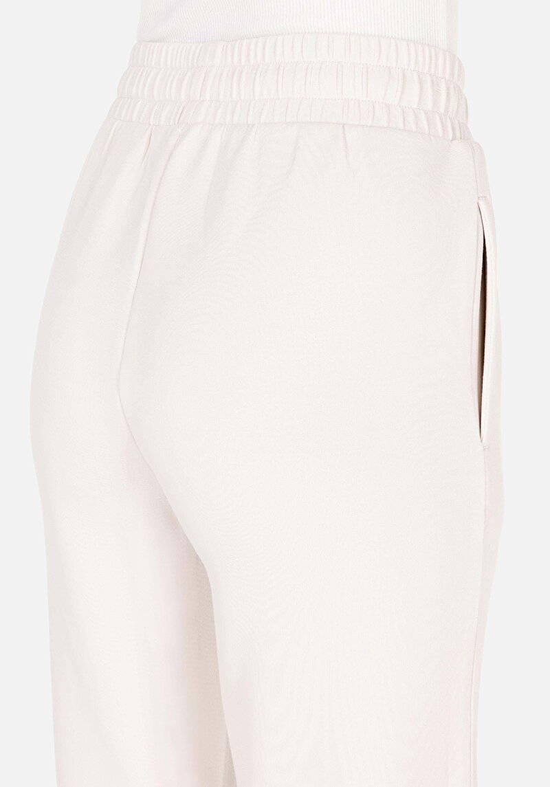 Afișați detalii pentru Regular Fit Mid Waist Pantaloni De Trening Pentru Femei Ecru