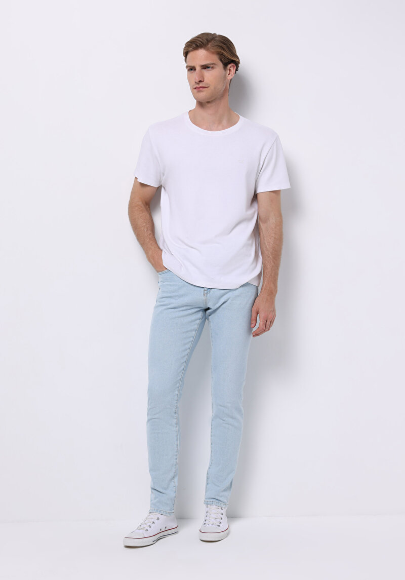Imagine a Blugi Slim Fit Indigo Pentru Bărbați