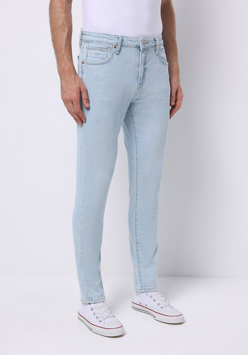 Imagine a Blugi Slim Fit Indigo Pentru Bărbați