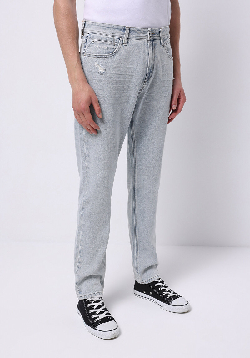 Afișați detalii pentru Pantaloni De Barbati Albastru Regular Fit 067 Jack Cl1074754