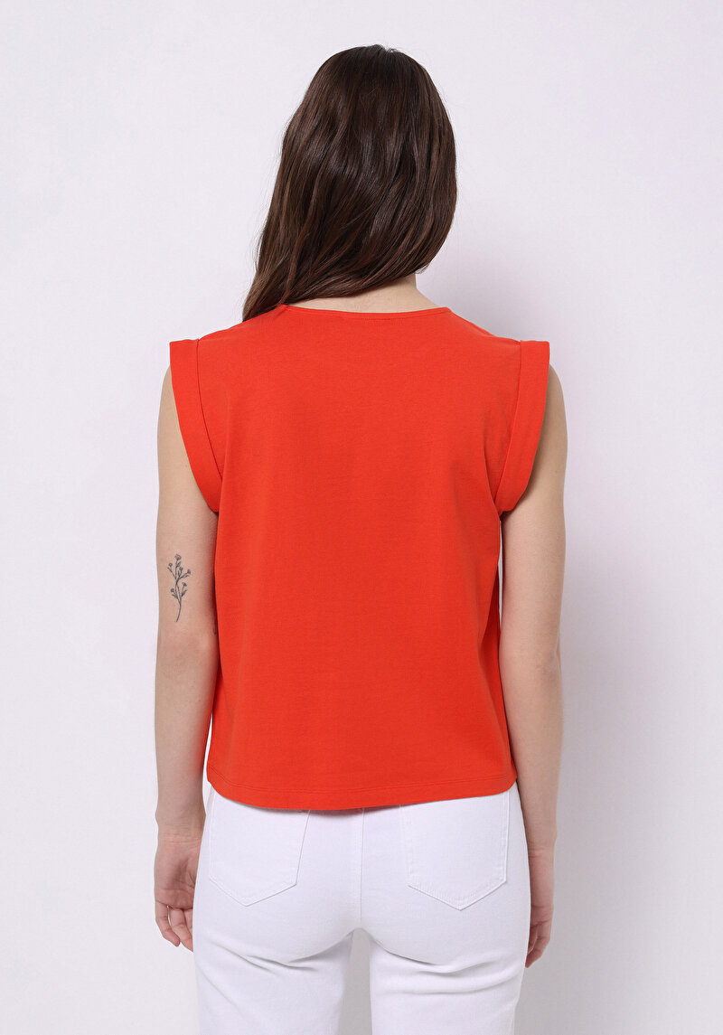 Imagine a Bluza Cu Maneca Scurta De Dama Coral Regular Fit Cl1074320