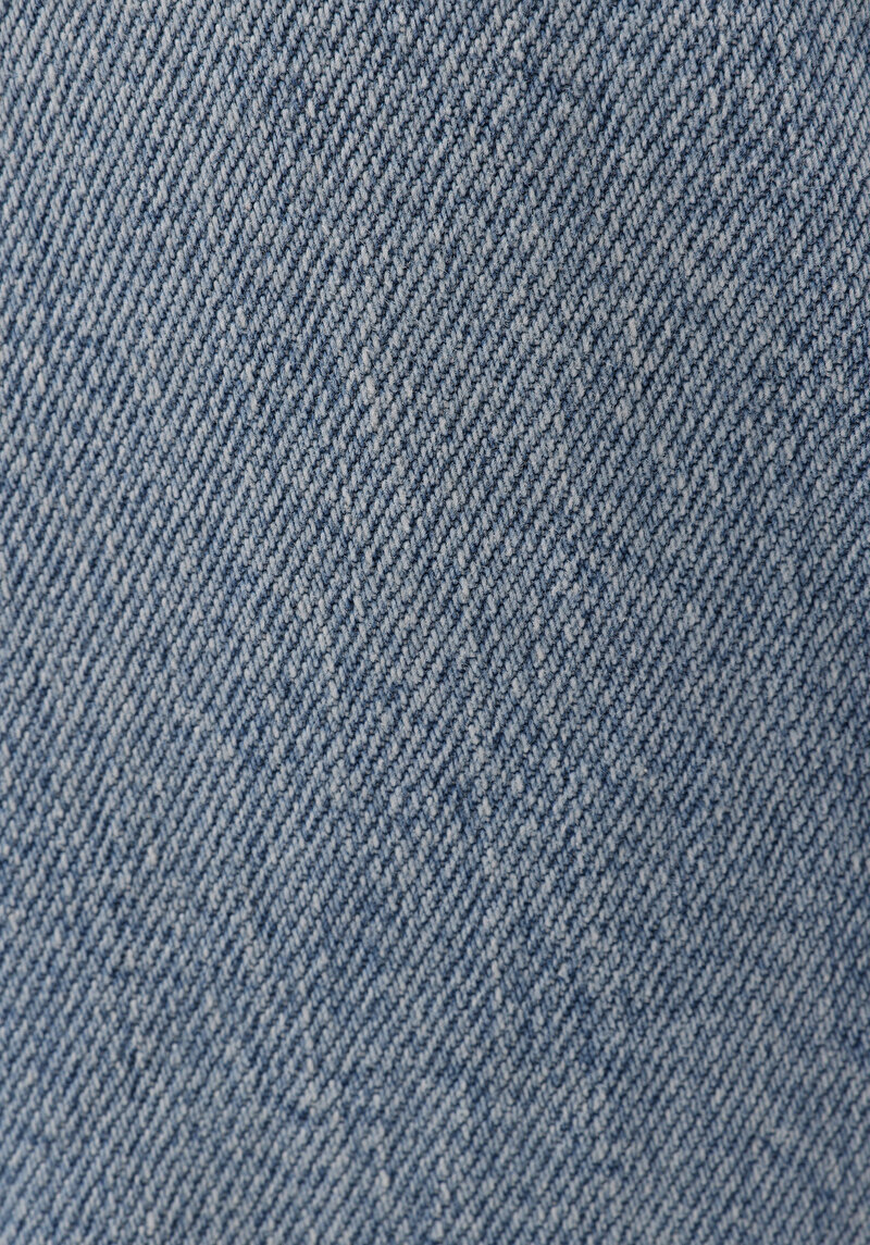 Afișați detalii pentru Mom Fit Rising Waist Shrinking Leg Blugi İndigo Deschiși Pentru Femei